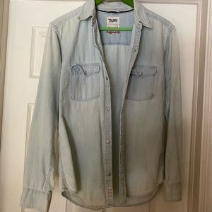 TNA long sleeved Jean shirt - excellent condition